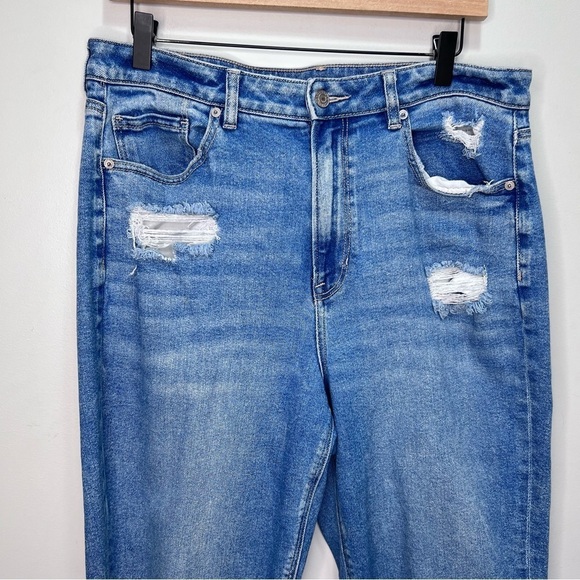 American Eagle Mom Straight Jeans Size 14 - Picture 4 of 13